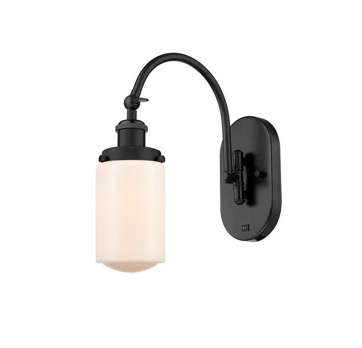 Innovations 918-1W-BK-G311 One Light Wall Sconce, Matte Black