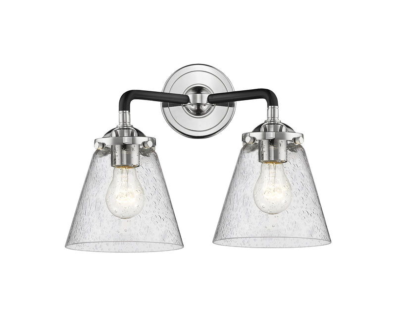 Innovations 284-2W-BPN-G64 Two Light Bath Vanity, Black Polished Nickel