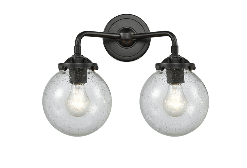 Innovations 284-2W-OB-G204-6 Two Light Bath Vanity, Oil Rubbed Bronze