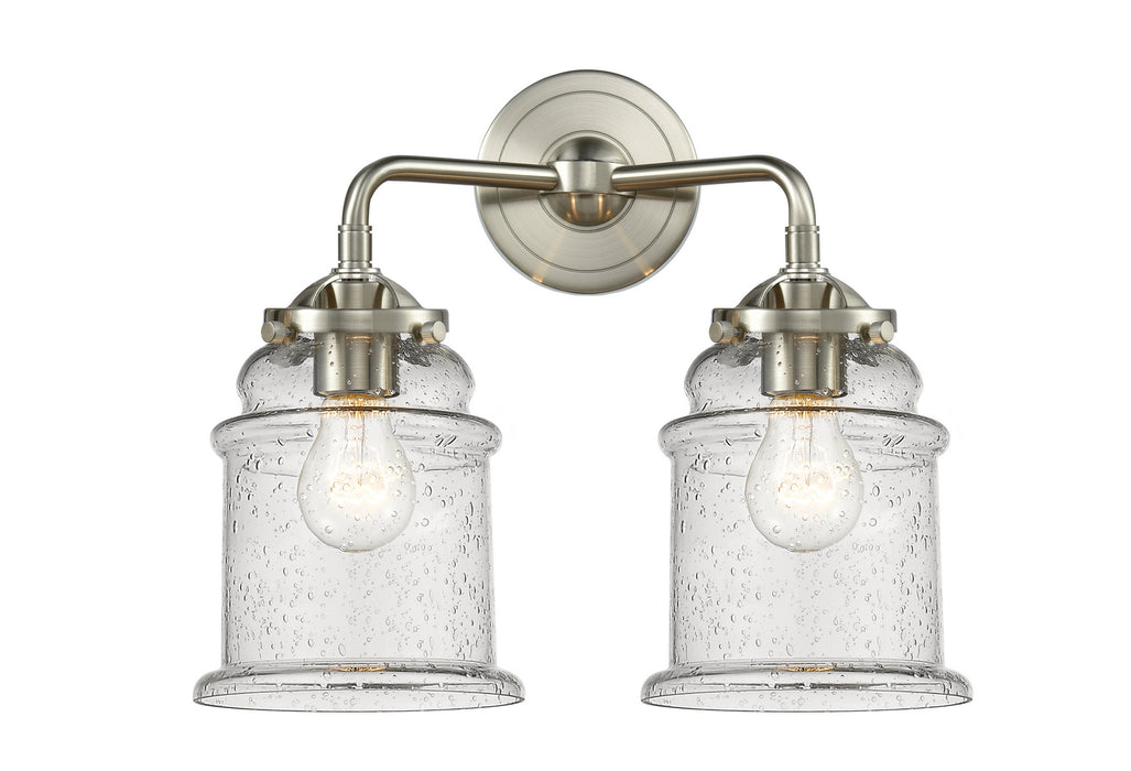 Innovations 284-2W-SN-G184 Two Light Bath Vanity, Brushed Satin Nickel