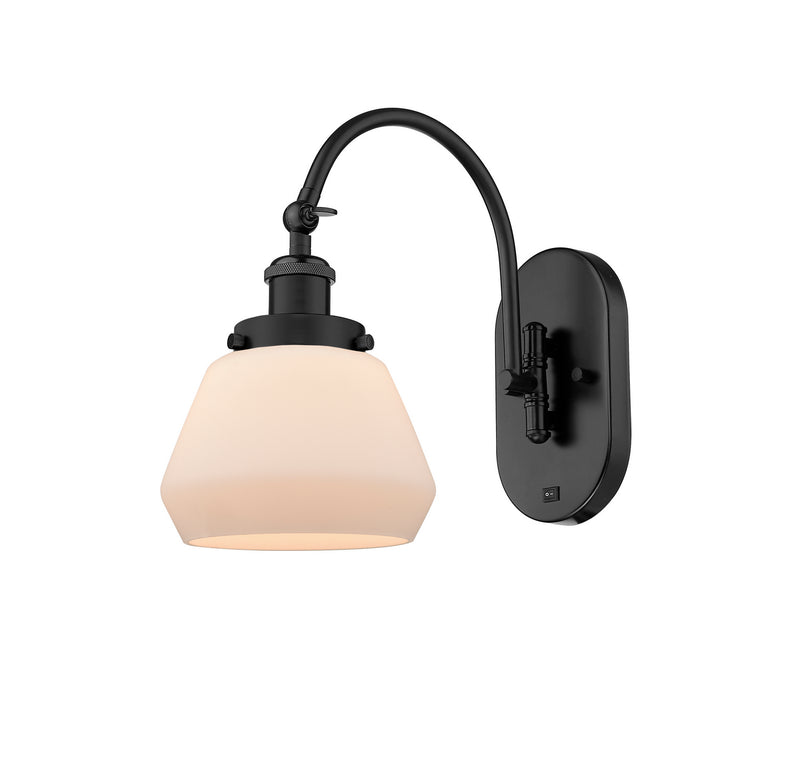Innovations 918-1W-BK-G171 One Light Wall Sconce, Matte Black