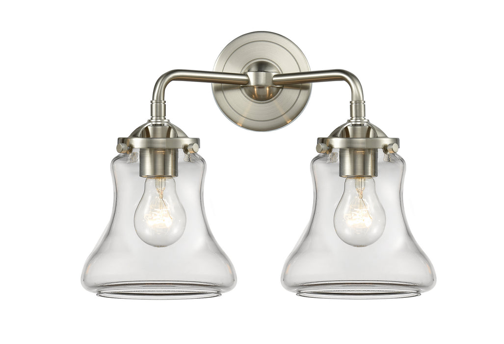 Innovations 284-2W-SN-G192 Two Light Bath Vanity, Brushed Satin Nickel