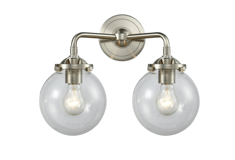 Innovations 284-2W-SN-G202-6-LED LED Bath Vanity, Brushed Satin Nickel