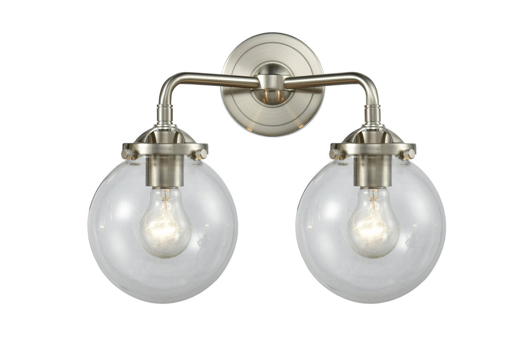 Innovations 284-2W-SN-G202-6-LED LED Bath Vanity, Brushed Satin Nickel