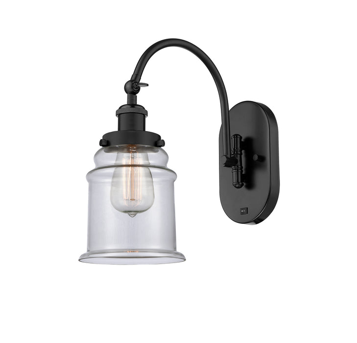 Innovations 918-1W-BK-G182-LED LED Wall Sconce, Matte Black