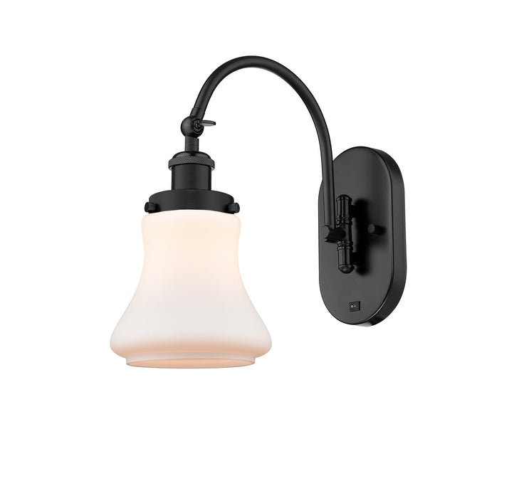 Innovations 918-1W-BK-G191-LED LED Wall Sconce, Matte Black