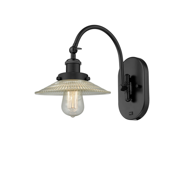 Innovations 918-1W-BK-G2 One Light Wall Sconce, Matte Black