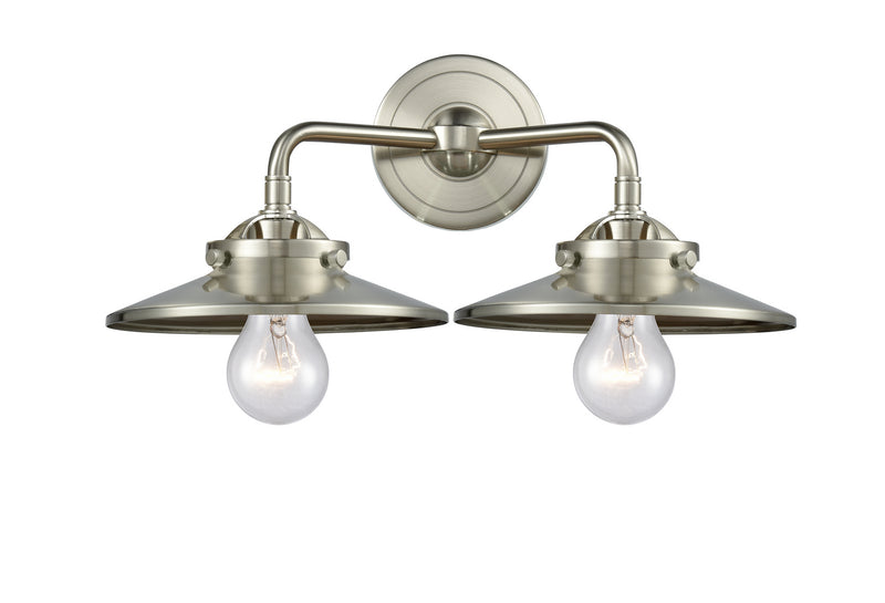 Innovations 284-2W-SN-M2-SN Two Light Bath Vanity, Brushed Satin Nickel