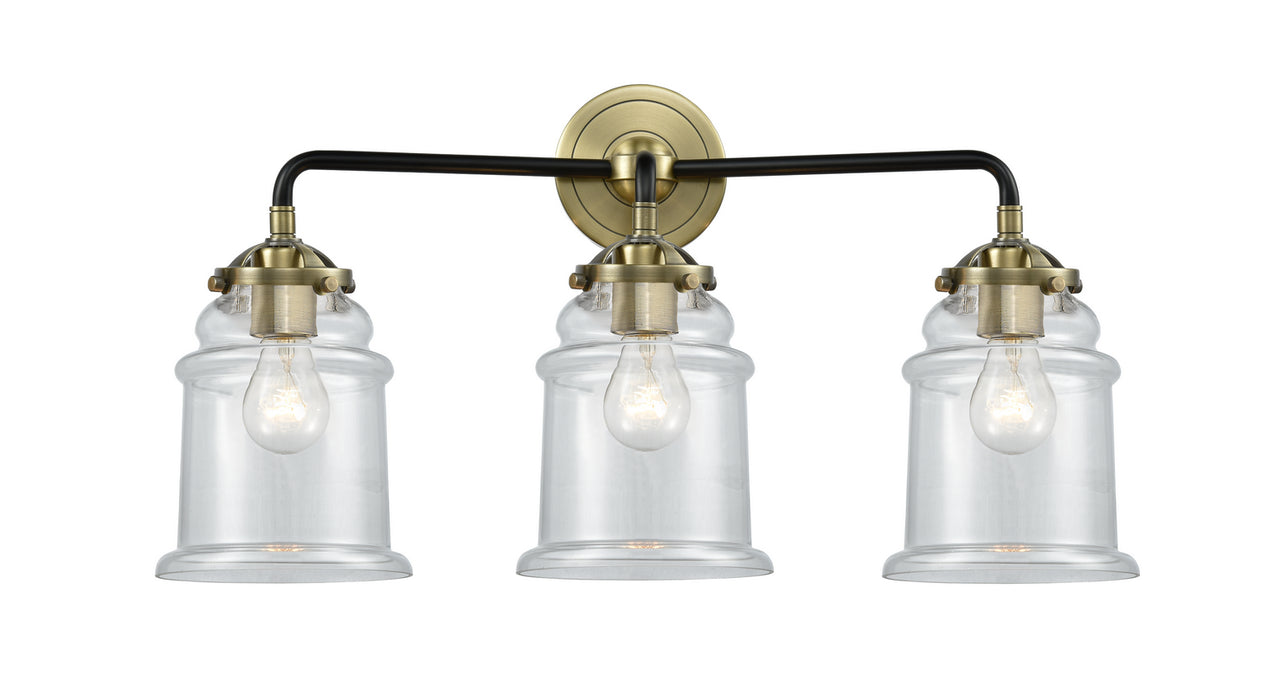 Innovations 284-3W-BAB-G182 Three Light Bath Vanity, Black Antique Brass