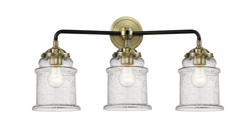 Innovations 284-3W-BAB-G184 Three Light Bath Vanity, Black Antique Brass