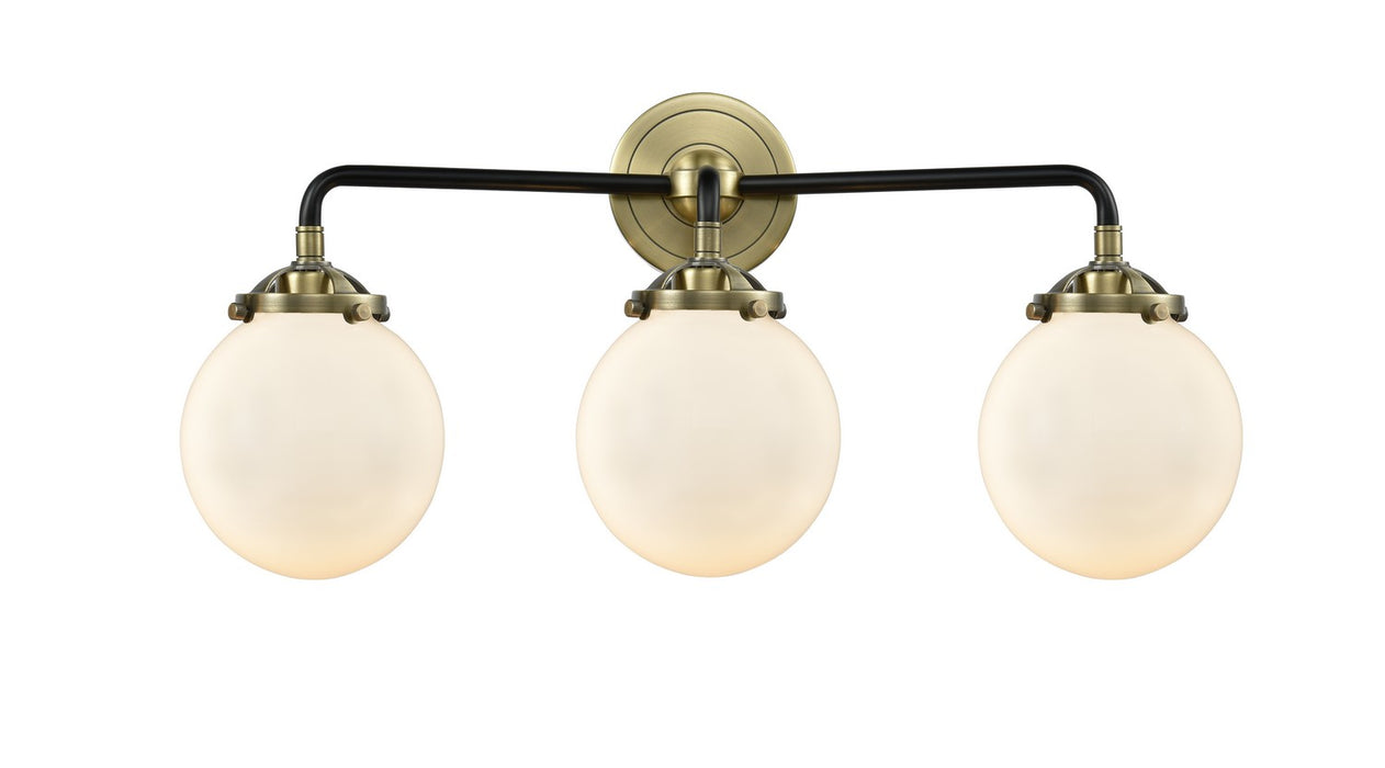 Innovations 284-3W-BAB-G201-6-LED LED Bath Vanity, Black Antique Brass
