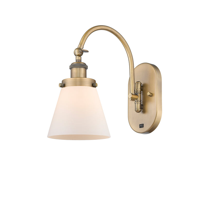 Innovations 918-1W-BB-G61 One Light Wall Sconce, Brushed Brass
