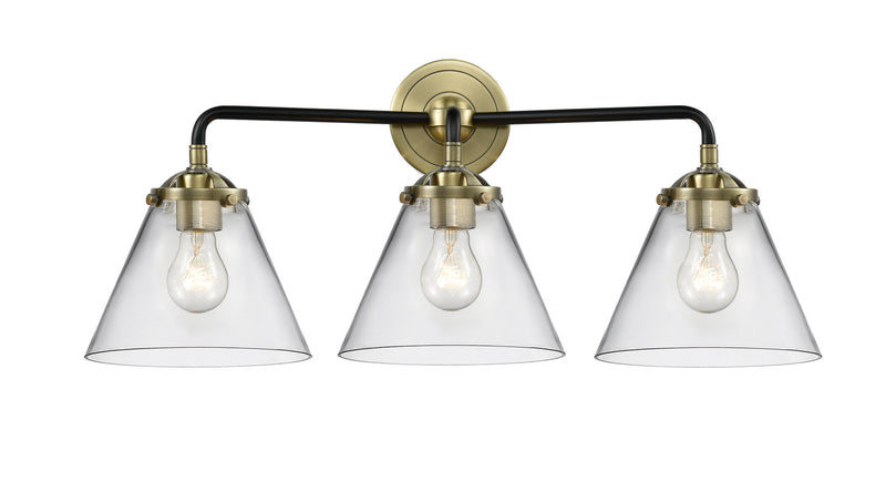 Innovations 284-3W-BAB-G42 Three Light Bath Vanity, Black Antique Brass