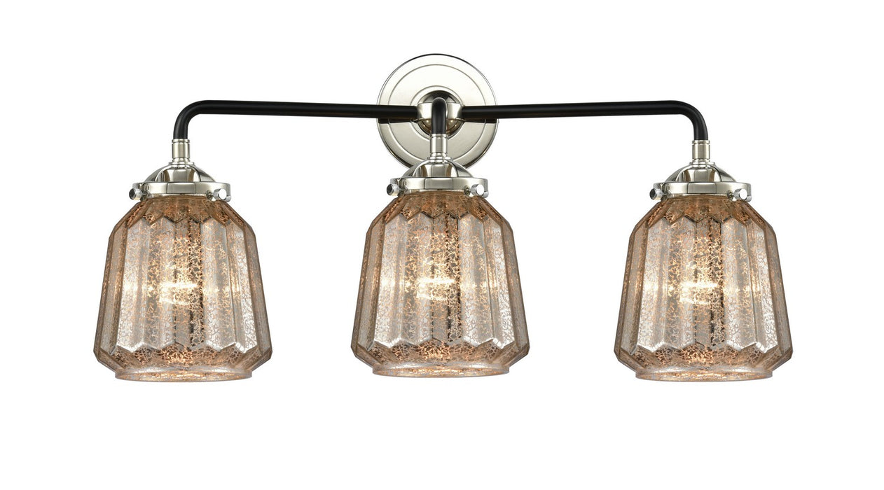 Innovations 284-3W-BPN-G146-LED LED Bath Vanity, Black Polished Nickel