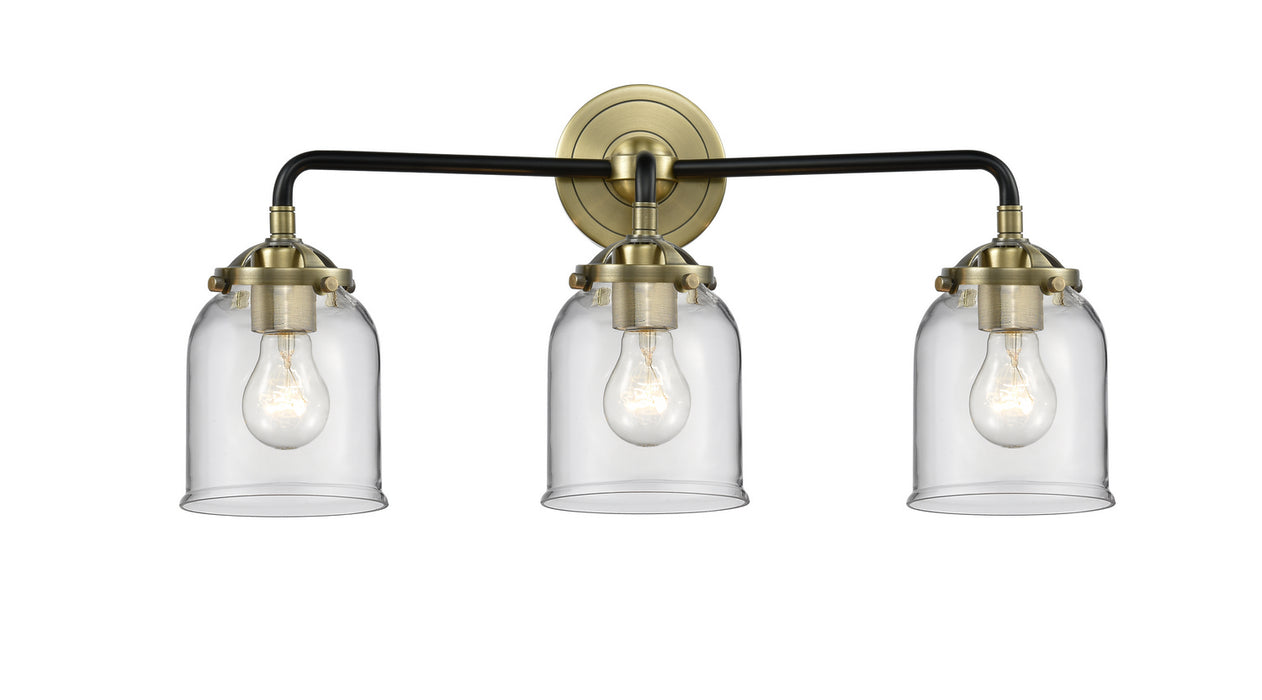 Innovations 284-3W-BAB-G52 Three Light Bath Vanity, Black Antique Brass