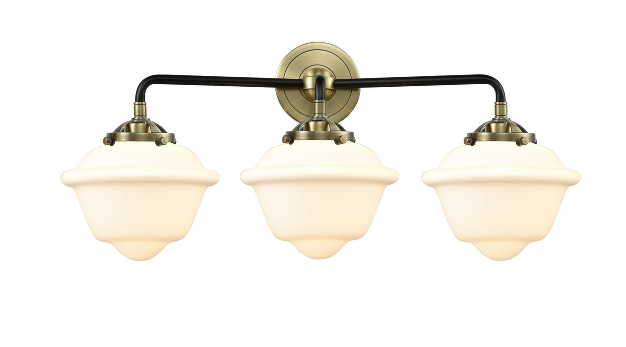 Innovations 284-3W-BAB-G531 Three Light Bath Vanity, Black Antique Brass