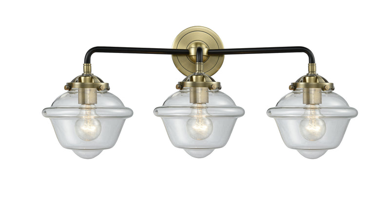 Innovations 284-3W-BAB-G532 Three Light Bath Vanity, Black Antique Brass