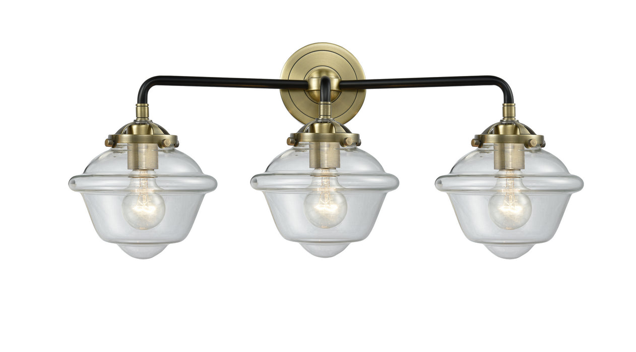 Innovations 284-3W-BAB-G532 Three Light Bath Vanity, Black Antique Brass