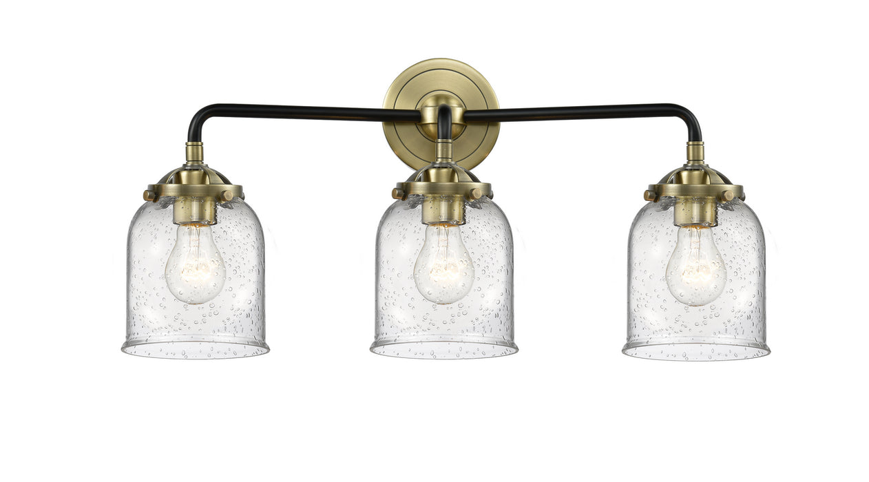 Innovations 284-3W-BAB-G54 Three Light Bath Vanity, Black Antique Brass