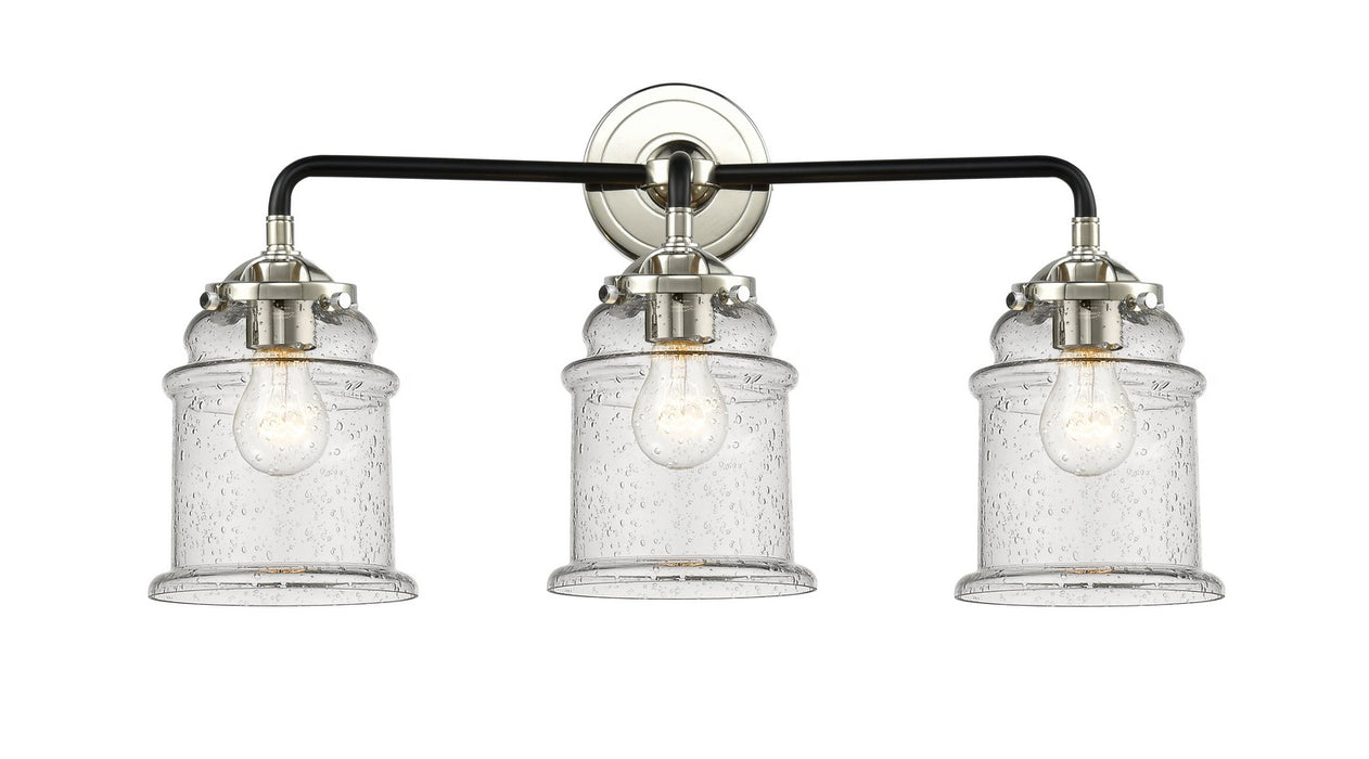 Innovations 284-3W-BPN-G184-LED LED Bath Vanity, Black Polished Nickel