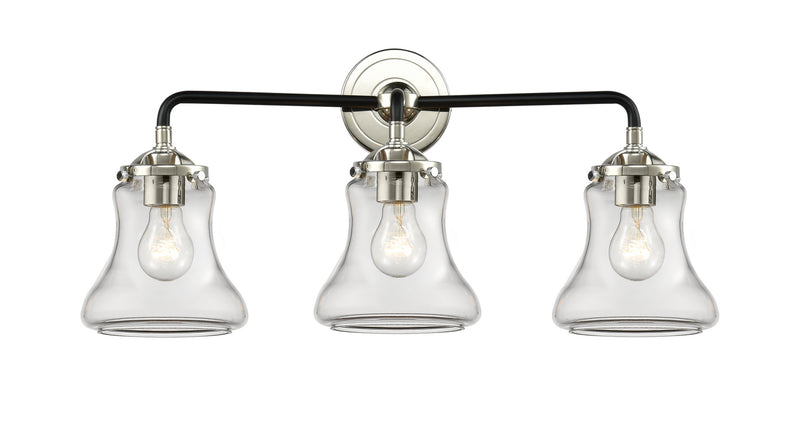 Innovations 284-3W-BPN-G192 Three Light Bath Vanity, Black Polished Nickel