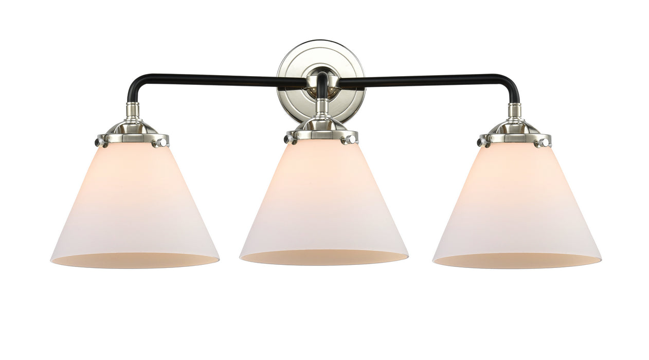 Innovations 284-3W-BPN-G41 Three Light Bath Vanity, Black Polished Nickel