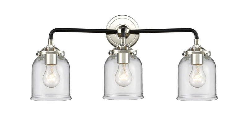 Innovations 284-3W-BPN-G52 Three Light Bath Vanity, Black Polished Nickel