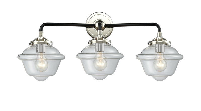 Innovations 284-3W-BPN-G532 Three Light Bath Vanity, Black Polished Nickel