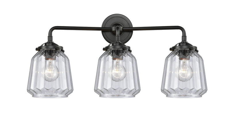 Innovations 284-3W-OB-G142-LED LED Bath Vanity, Oil Rubbed Bronze