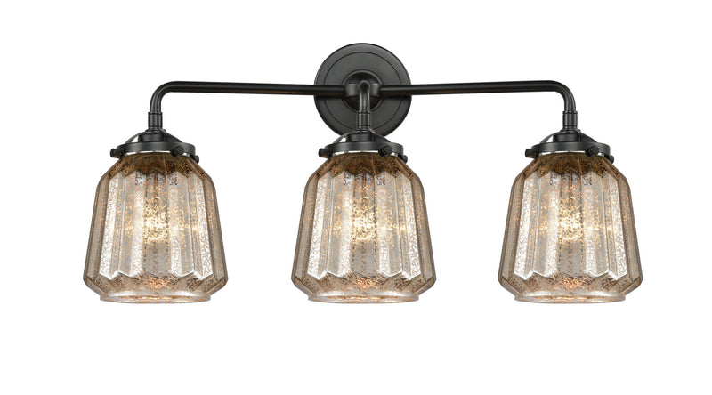Innovations 284-3W-OB-G146 Three Light Bath Vanity, Oil Rubbed Bronze