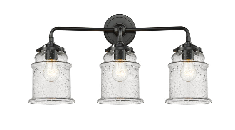Innovations 284-3W-OB-G184 Three Light Bath Vanity, Oil Rubbed Bronze