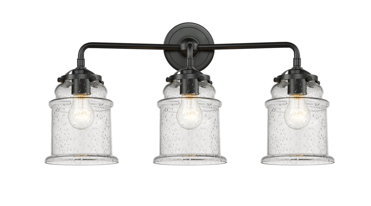 Innovations 284-3W-OB-G184 Three Light Bath Vanity, Oil Rubbed Bronze