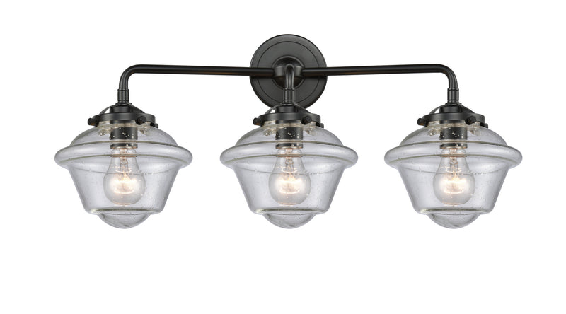 Innovations 284-3W-OB-G534 Three Light Bath Vanity, Oil Rubbed Bronze