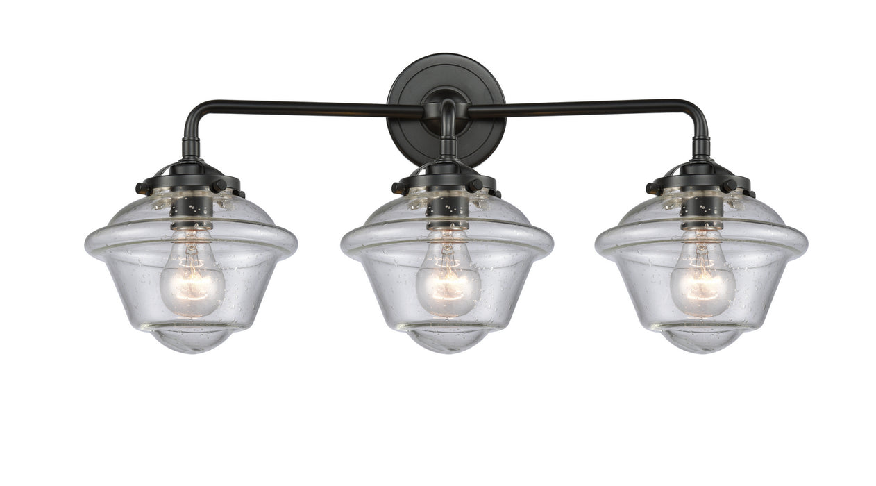 Innovations 284-3W-OB-G534 Three Light Bath Vanity, Oil Rubbed Bronze