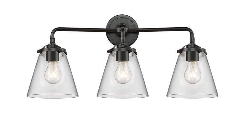 Innovations 284-3W-OB-G62 Three Light Bath Vanity, Oil Rubbed Bronze
