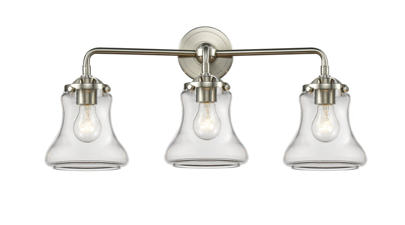 Innovations 284-3W-SN-G192 Three Light Bath Vanity, Brushed Satin Nickel