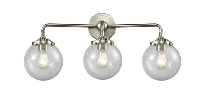 Innovations 284-3W-SN-G204-6-LED LED Bath Vanity, Brushed Satin Nickel