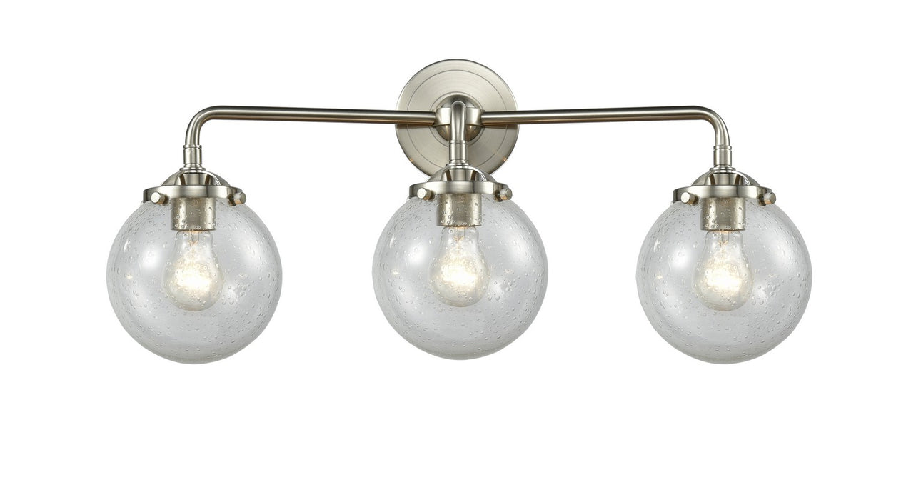 Innovations 284-3W-SN-G204-6-LED LED Bath Vanity, Brushed Satin Nickel