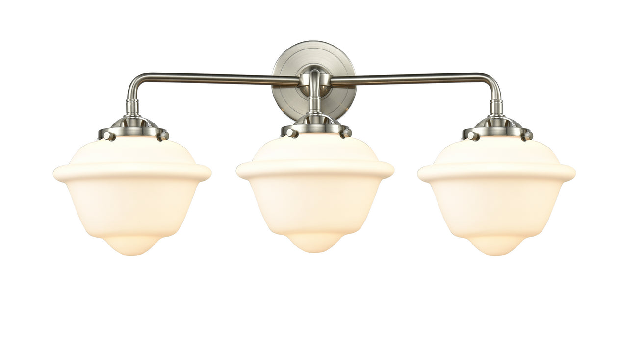 Innovations 284-3W-SN-G531 Three Light Bath Vanity, Brushed Satin Nickel