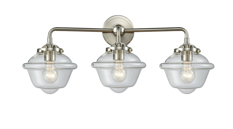 Innovations 284-3W-SN-G532 Three Light Bath Vanity, Brushed Satin Nickel