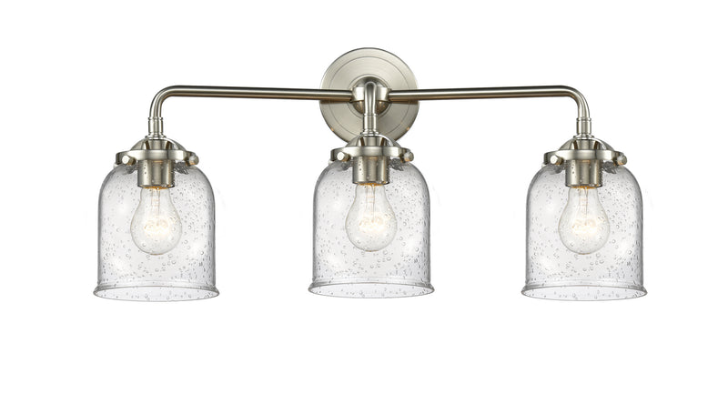 Innovations 284-3W-SN-G54 Three Light Bath Vanity, Brushed Satin Nickel