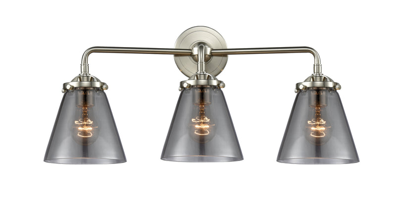 Innovations 284-3W-SN-G63 Three Light Bath Vanity, Brushed Satin Nickel