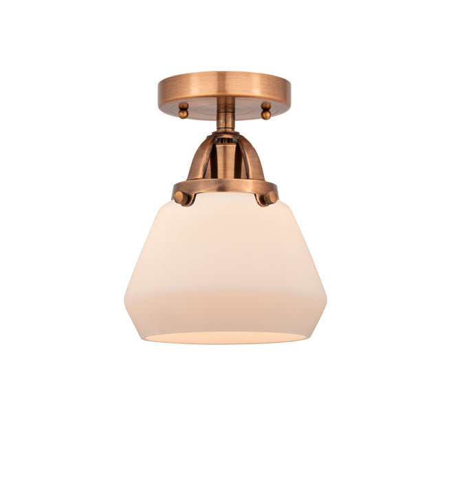 Innovations 288-1C-AC-G171 One Light Semi-Flush Mount, Antique Copper
