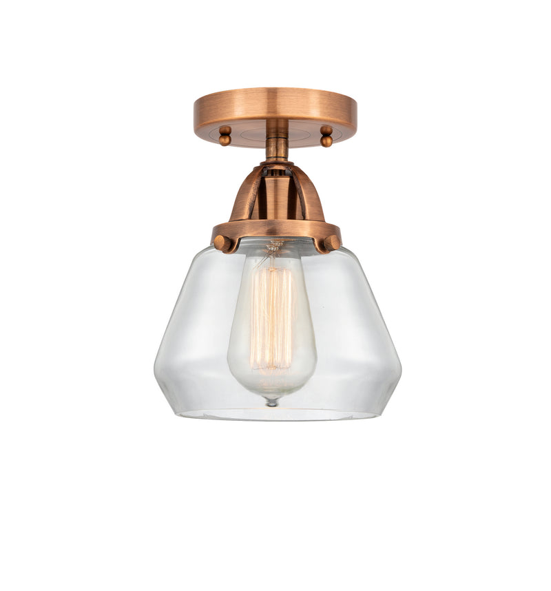 Innovations 288-1C-AC-G172 One Light Semi-Flush Mount, Antique Copper