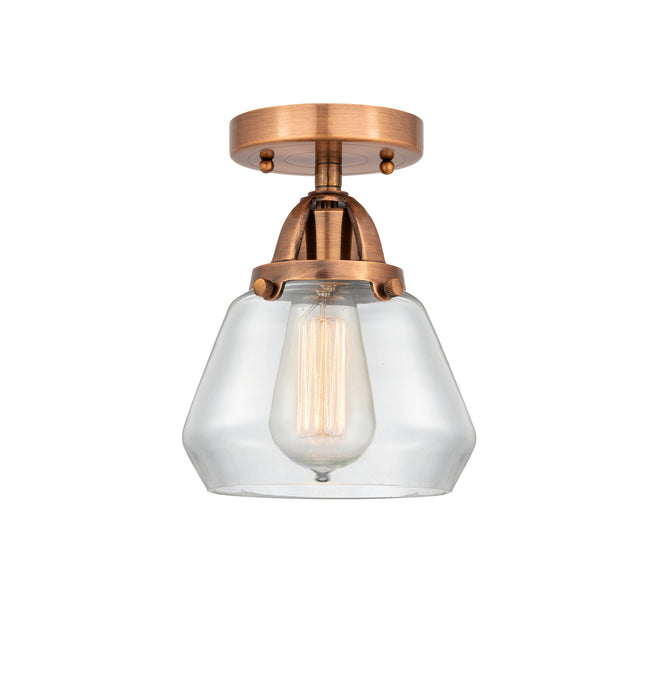 Innovations 288-1C-AC-G172 One Light Semi-Flush Mount, Antique Copper