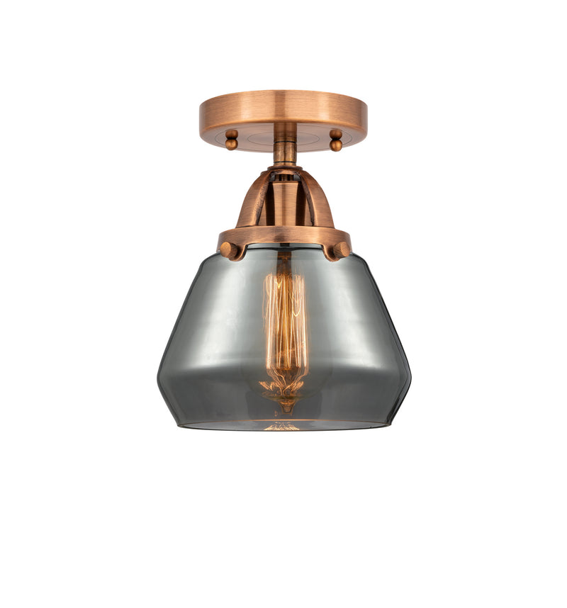 Innovations 288-1C-AC-G173 One Light Semi-Flush Mount, Antique Copper