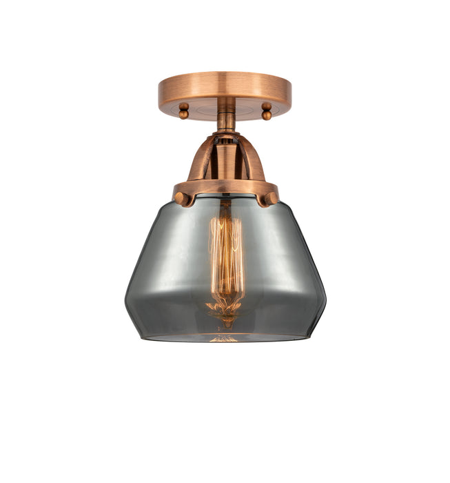 Innovations 288-1C-AC-G173 One Light Semi-Flush Mount, Antique Copper