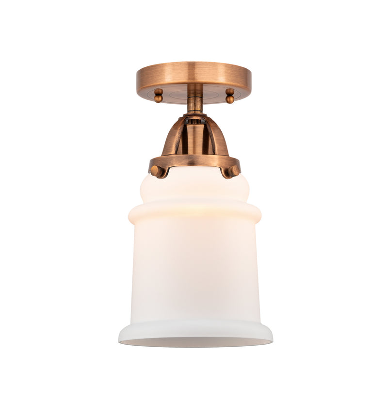 Innovations 288-1C-AC-G181 One Light Semi-Flush Mount, Antique Copper