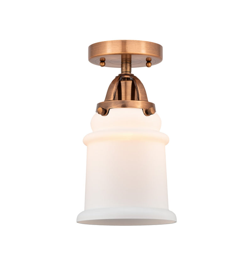 Innovations 288-1C-AC-G181-LED LED Semi-Flush Mount, Antique Copper