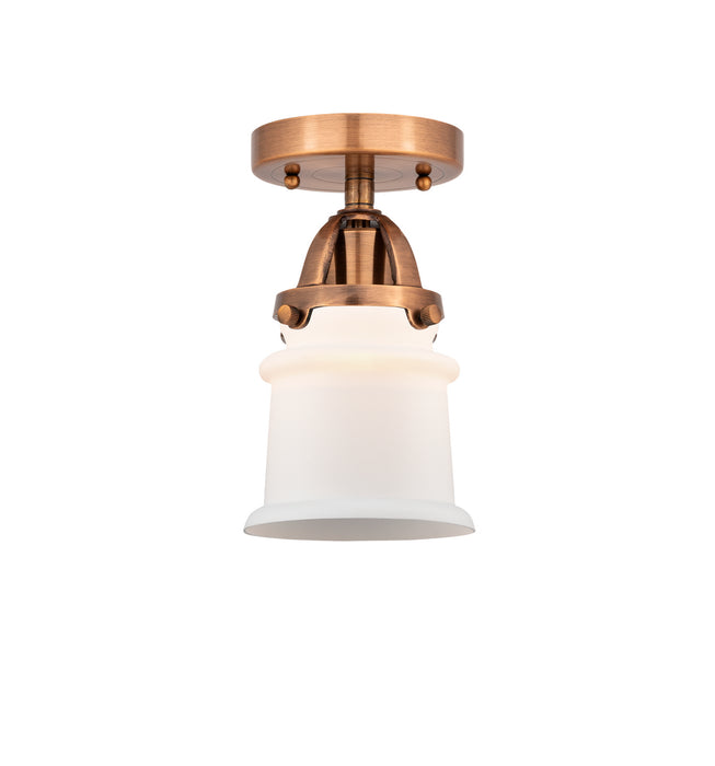 Innovations 288-1C-AC-G181S One Light Semi-Flush Mount, Antique Copper